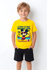 ŞORT TİŞÖRT TAKIMI | MICKEY MOUSE LIFE | %100 PAMUK PREMIUM KALİTE (S021)