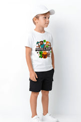 ŞORT TİŞÖRT TAKIMI | MINECRAFT ARROW | %100 PAMUK PREMIUM KALİTE (S026)