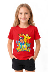 ŞORT TİŞÖRT TAKIMI | ASH VE PIKACHU | %100 PAMUK PREMIUM KALİTE (S029)
