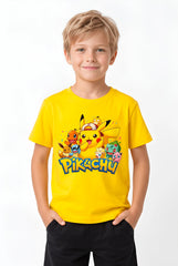 ŞORT TİŞÖRT TAKIMI | PIKACHU SQUIRTLE | %100 PAMUK PREMIUM KALİTE (S030)