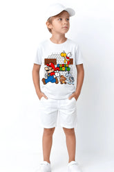 SUPER MARIO BRICKS | %100 PAMUK PREMIUM KALİTE ÇOCUK TİŞÖRTÜ (C130)