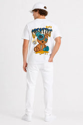 SMILE CREATIVE | SIRT BASKILI %100 PAMUK HEAVY COTTON PREMIUM KALİTE T-SHIRT (Y317)