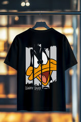 DAFFY DUCK SPLIT | SIRT BASKILI %100 PAMUK PREMIUM KALİTE T-SHIRT (Y326)
