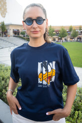 DAFFY DUCK SPLIT | SIRT BASKILI %100 PAMUK PREMIUM KALİTE T-SHIRT (Y326)