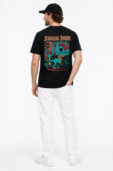 JURASSIC PARK THE LOST WORLD | SIRT BASKILI %100 PAMUK HEAVY COTTON PREMIUM KALİTE T-SHIRT (Y328)