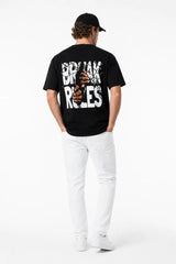 BREAK RULES | SIRT BASKILI %100 PAMUK PREMIUM KALİTE T-SHIRT (Y331)