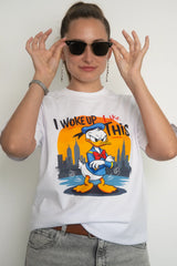 SLEEPY DUCK | %100 PAMUK HEAVY COTTON PREMIUM KALİTE T-SHIRT (Y332)