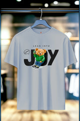 TEDDY BEAR LEAN INTO JOY | %100 PAMUK HEAVY COTTON PREMIUM KALİTE T-SHIRT (Y336)