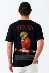 SENNA FERRARI | SIRT BASKILI %100 PAMUK HEAVY COTTON PREMIUM KALİTE T-SHIRT (Y340)