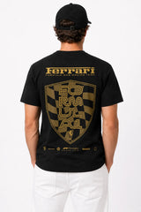 FERRARI F1 GOLD | %100 PAMUK SIRT BASKILI HEAVY COTTON PREMIUM KALİTE T-SHIRT (Y346)