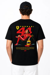HAMILTON FORMULA 1 FERRARI | %100 PAMUK SIRT BASKILI HEAVY COTTON PREMIUM KALİTE T-SHIRT (Y362)