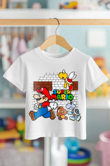 SUPER MARIO BRICKS | %100 PAMUK PREMIUM KALİTE ÇOCUK TİŞÖRTÜ (C130)