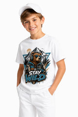 STAY WILD | %100 PAMUK PREMIUM KALİTE ÇOCUK TİŞÖRTÜ (C503)