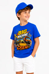 BIG MACHINE CREW | %100 PAMUK PREMIUM KALİTE ÇOCUK TİŞÖRTÜ (C512)