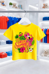 HELLO SUMMER | %100 PAMUK PREMIUM KALİTE ÇOCUK TİŞÖRTÜ (C521)
