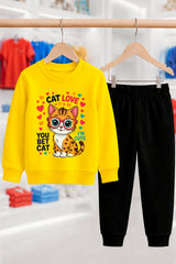 Cat Love | BL Eşofman Takımı | Kız Çocuk (CET525)