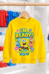 Sünger Bob I'm Ready | Sweatshirt | Kız Çocuk (CSW028)