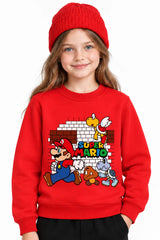 Super Mario Bricks | Sweatshirt | Kız Çocuk (CSW130)