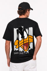 DAFFY DUCK SPLIT | SIRT BASKILI %100 PAMUK PREMIUM KALİTE T-SHIRT (Y326)
