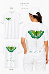 BLOOM THROUGH CHANGE | %100 PAMUK HEAVY COTTON PREMIUM KALİTE T-SHIRT (Y513)