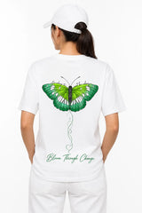 BLOOM THROUGH CHANGE | %100 PAMUK HEAVY COTTON PREMIUM KALİTE T-SHIRT (Y513)