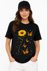 SUNFLOWER ART | %100 PAMUK HEAVY COTTON PREMIUM KALİTE T-SHIRT (Y517)