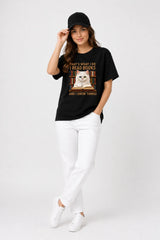 THE READER CAT | %100 PAMUK HEAVY COTTON PREMIUM KALİTE T-SHIRT (Y519)