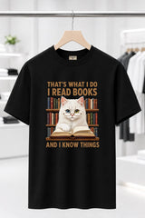 THE READER CAT | %100 PAMUK HEAVY COTTON PREMIUM KALİTE T-SHIRT (Y519)