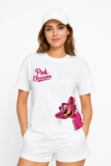 PINK OBSESSION | %100 PAMUK HEAVY COTTON PREMIUM KALİTE KADIN T-SHIRT (Y071)