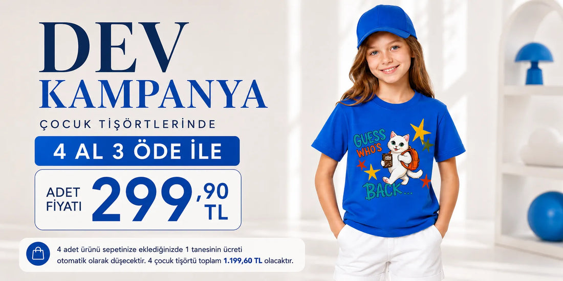 BAYLORANZZO Kız Çocuk Tişört