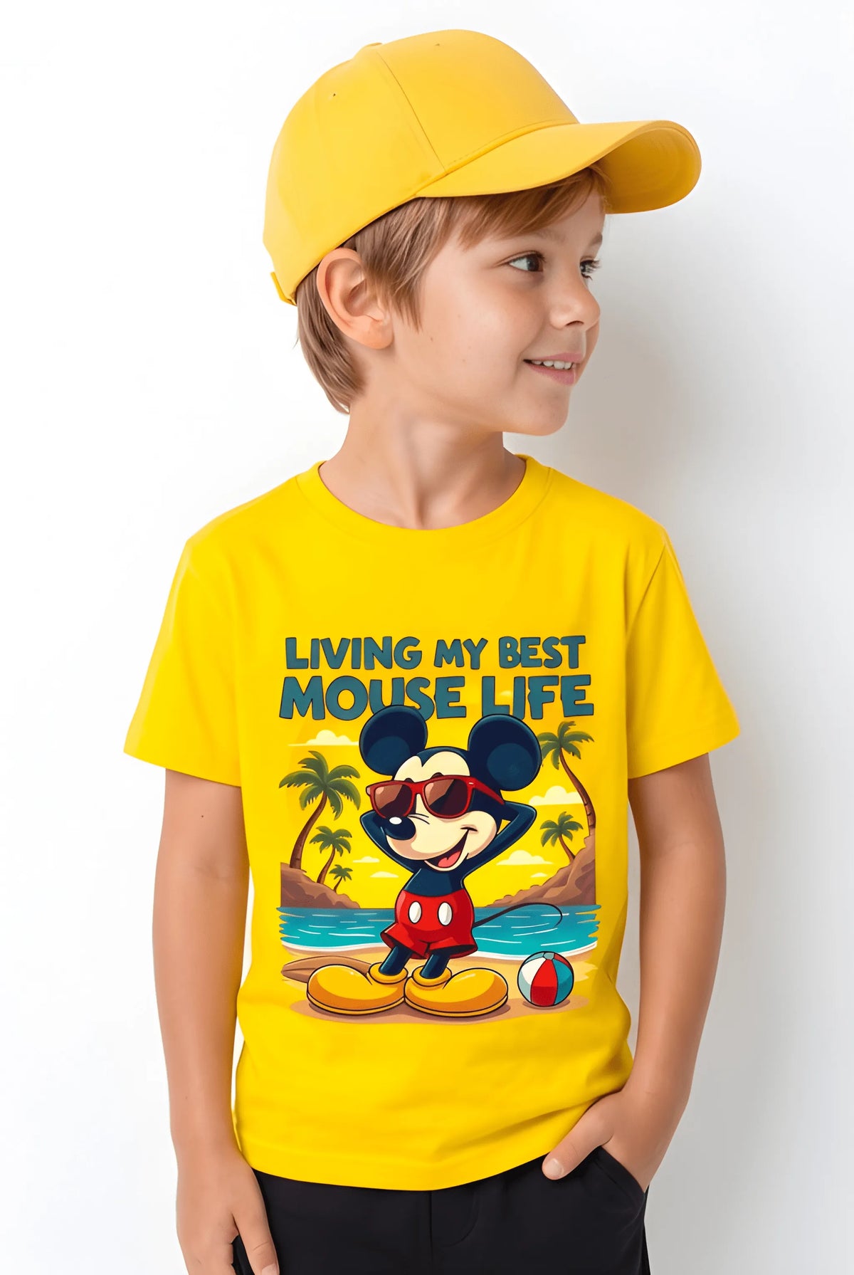 ŞORT TİŞÖRT TAKIMI | MICKEY MOUSE LIFE | %100 PAMUK PREMIUM KALİTE (S021)
