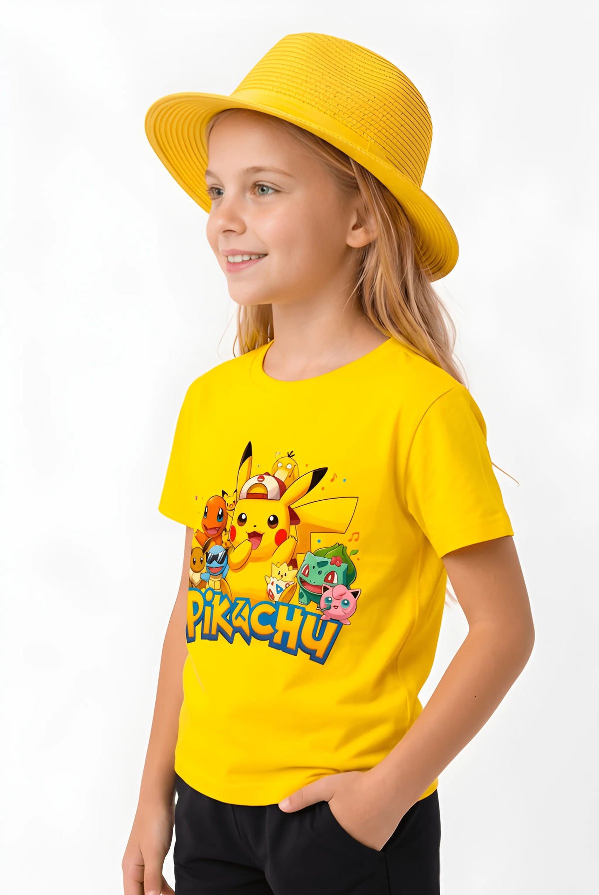 ŞORT TİŞÖRT TAKIMI | PIKACHU SQUIRTLE | %100 PAMUK PREMIUM KALİTE (S030)