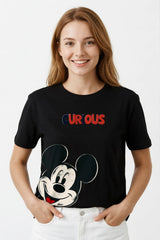 CURIOUS MICKEY | %100 PAMUK PREMIUM KALİTE T-SHIRT (Y069)