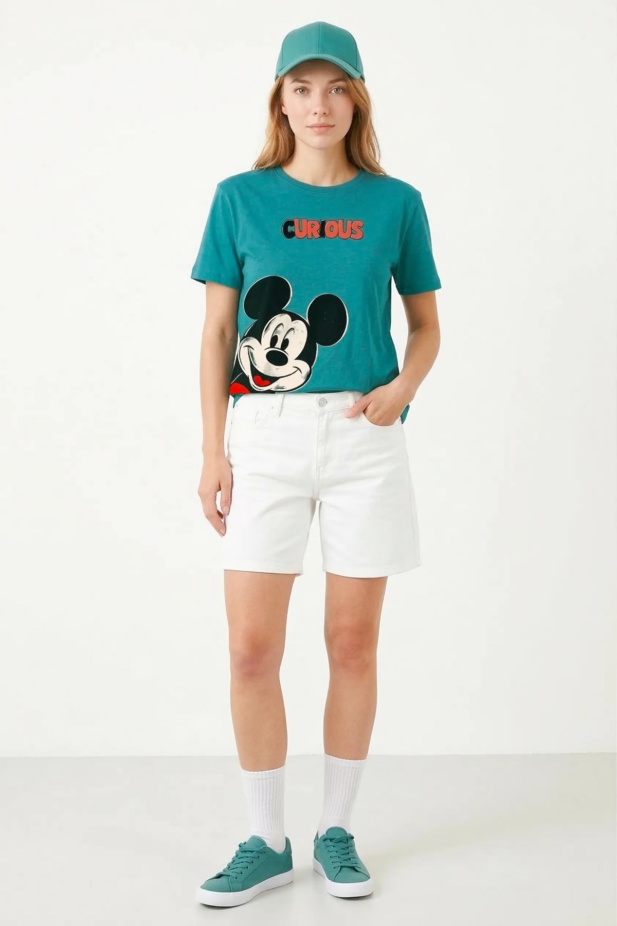 CURIOUS MICKEY | %100 PAMUK PREMIUM KALİTE T-SHIRT (Y069)