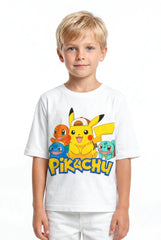 PIKACHU CHARMENDER | %100 PAMUK PREMIUM KALİTE ÇOCUK TİŞÖRTÜ (C108)