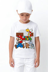 SUPER MARIO BRICKS | %100 PAMUK PREMIUM KALİTE ÇOCUK TİŞÖRTÜ (C130)