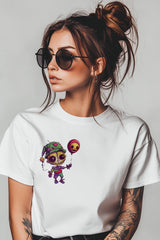 SCARECROW | %100 PAMUK HEAVY COTTON PREMIUM KALİTE KADIN T-SHIRT (Y047)