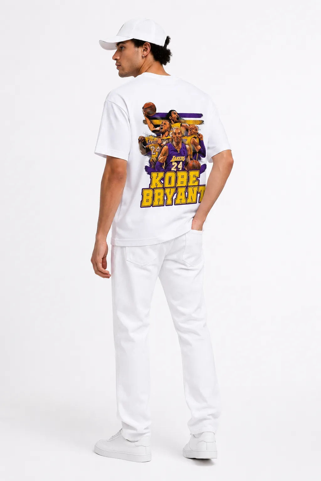 KOBE BRYANT LA LAKERS | SIRT BASKILI %100 PAMUK HEAVY COTTON PREMIUM KALİTE T-SHIRT (Y315)