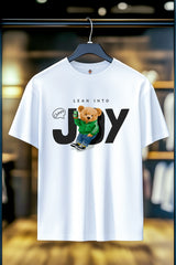 TEDDY BEAR LEAN INTO JOY | %100 PAMUK HEAVY COTTON PREMIUM KALİTE T-SHIRT (Y336)