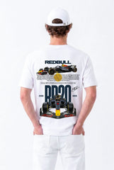 REDBULL RACING | SIRT BASKILI %100 PAMUK HEAVY COTTON PREMIUM KALİTE T-SHIRT (Y339)