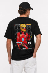 LEWIS HAMILTON FERRARI | %100 PAMUK SIRT BASKILI HEAVY COTTON PREMIUM KALİTE T-SHIRT (Y358)