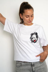 ARTISTIC MICKEY MOUSE | %100 PAMUK PREMIUM KALİTE T-SHIRT (Y047)