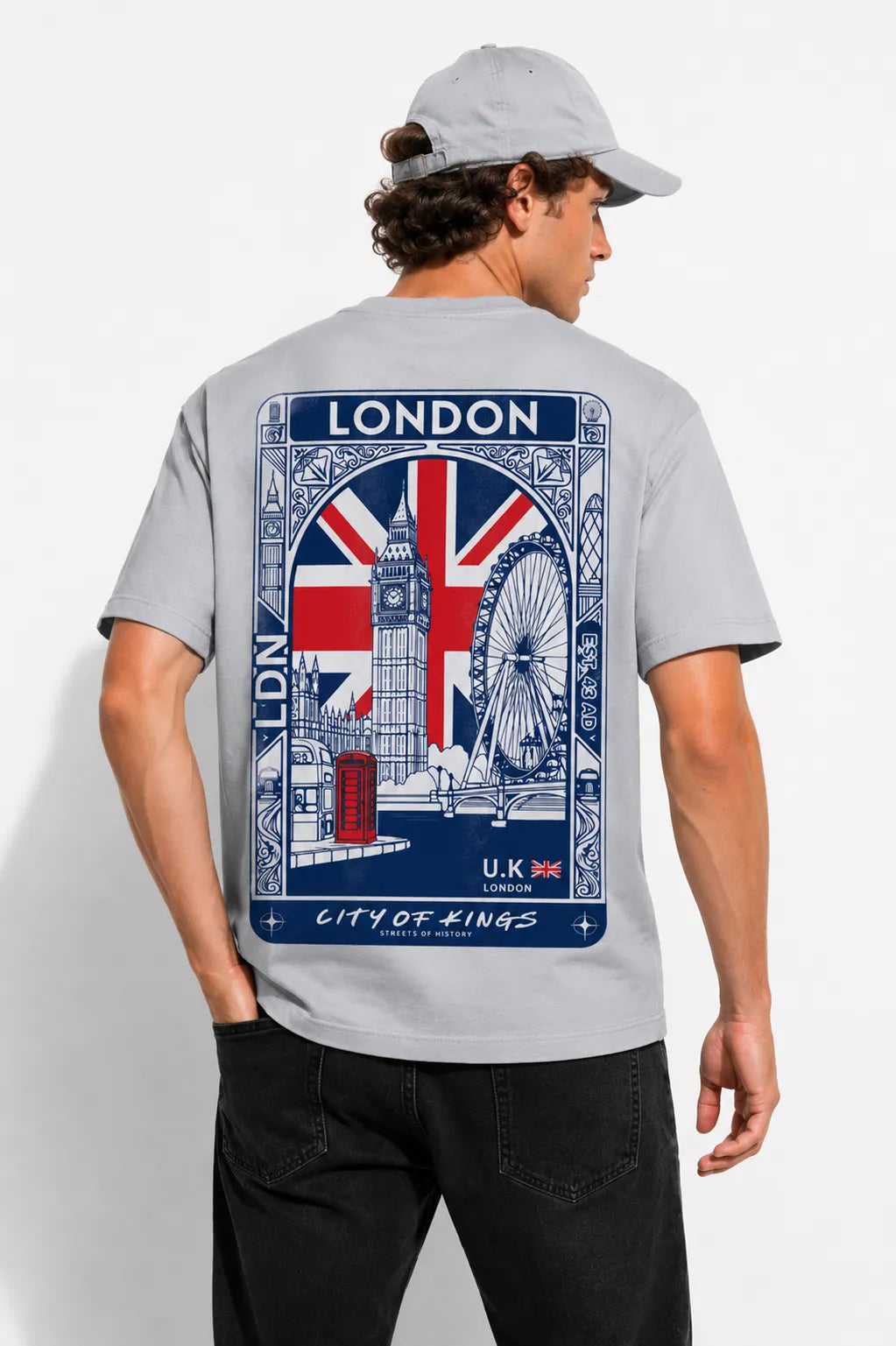 LONDON | %100 PAMUK HEAVY COTTON PREMIUM KALİTE T-SHIRT (Y503)