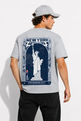 NEW YORK | %100 PAMUK HEAVY COTTON PREMIUM KALİTE T-SHIRT (Y504)