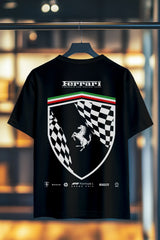 FERRARI FORMULA ONE RACING | %100 PAMUK SIRT BASKILI HEAVY COTTON PREMIUM KALİTE T-SHIRT (Y350)