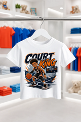 BASKETBALL KING | %100 PAMUK PREMIUM KALİTE ÇOCUK TİŞÖRTÜ (C505)