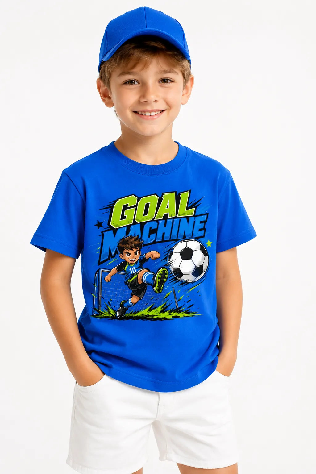 GOAL MACHINE | %100 PAMUK PREMIUM KALİTE ÇOCUK TİŞÖRTÜ (C506)