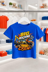 BIG MACHINE CREW | %100 PAMUK PREMIUM KALİTE ÇOCUK TİŞÖRTÜ (C512)