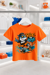 RIDE THE WAVE | %100 PAMUK PREMIUM KALİTE ÇOCUK TİŞÖRTÜ (C514)