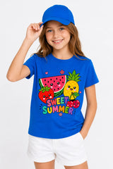SWEET SUMMER | %100 PAMUK PREMIUM KALİTE ÇOCUK TİŞÖRTÜ (C522)